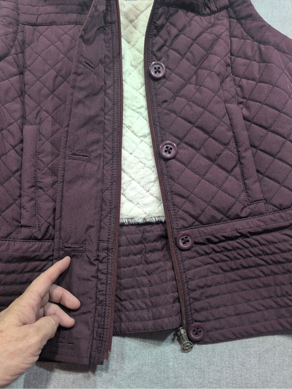 LUA quilted vest plum - Picture 6 of 9